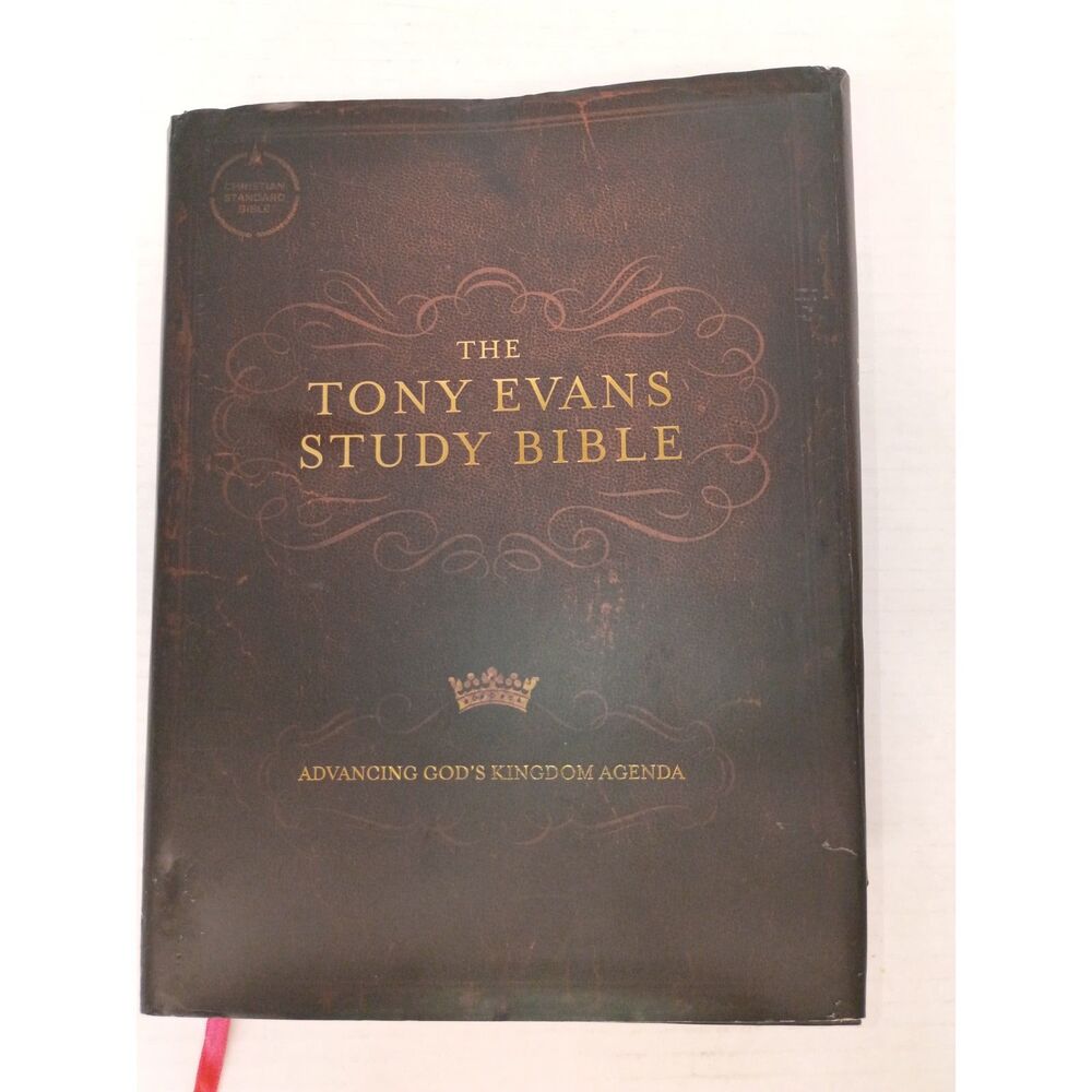 Tony Evans Bible Hardcover Cottagecore Faith Devotional Aesthetic Dark Academia